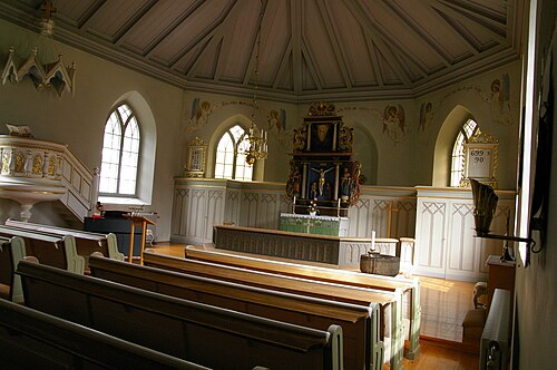 Sjogerstads kyrka, interno