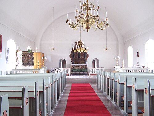 Västra Karaby kyrka, intérieur