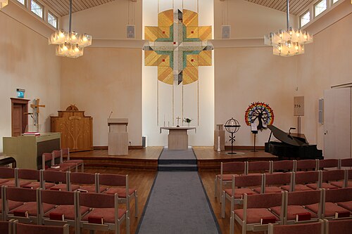 Björsjökyrkan, interno
