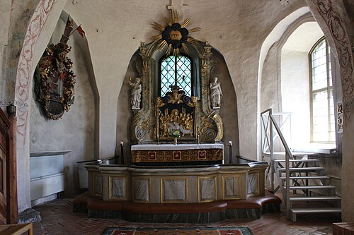 Gryta kyrka, interno
