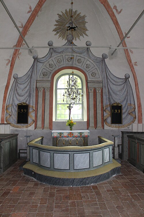 Hacksta kyrka, interno