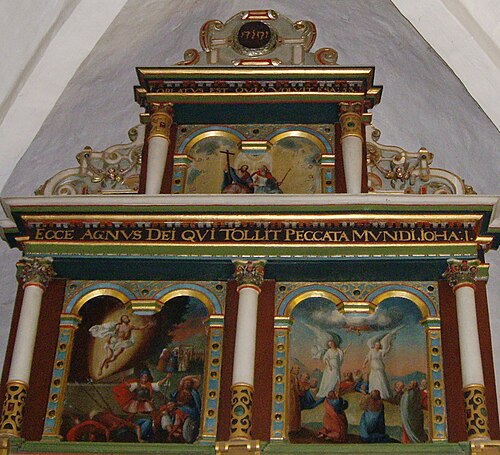 Burlövs gamla kyrka, interno