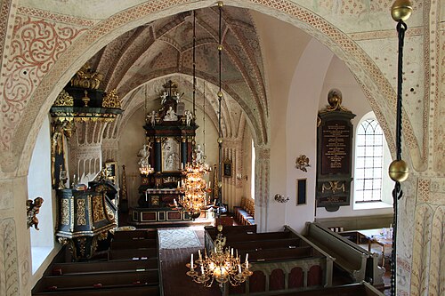 Films kyrka, interno