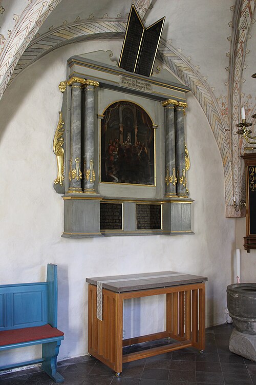 Hardeberga kyrka, interno