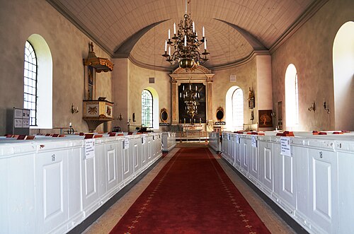 Rappestads kyrka, interno