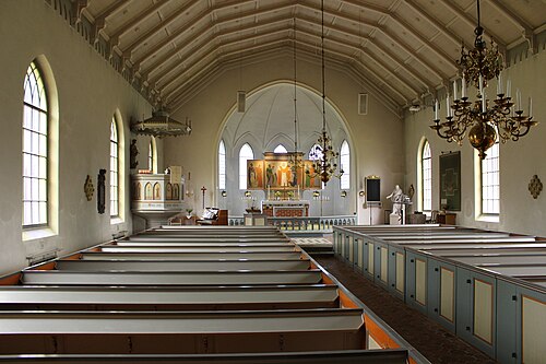 Rya kyrka, intérieur
