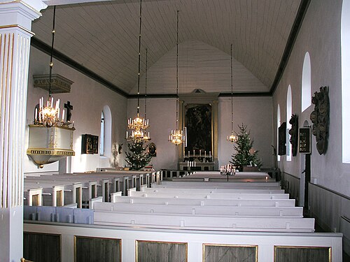 Rystads kyrka, interno