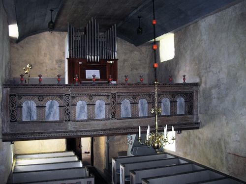 Eriksbergs gamla kyrka, intérieur