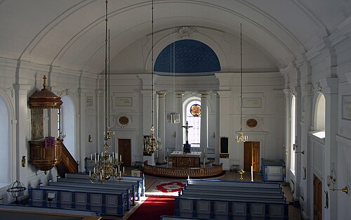 Kuddby kyrka, intérieur