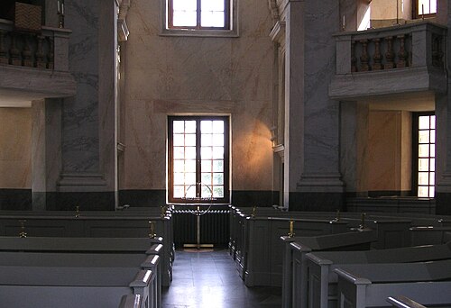 Drottningholms slottskyrka, interno