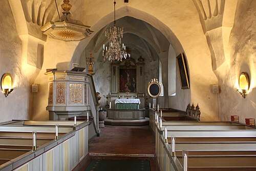 Kattnäs kyrka, interno