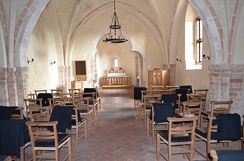 Sjörups gamla kyrka, interno