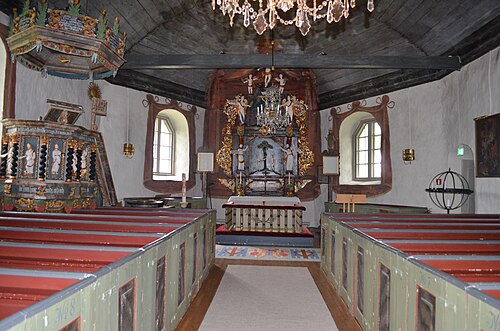 Åsbräcka kyrka, intérieur